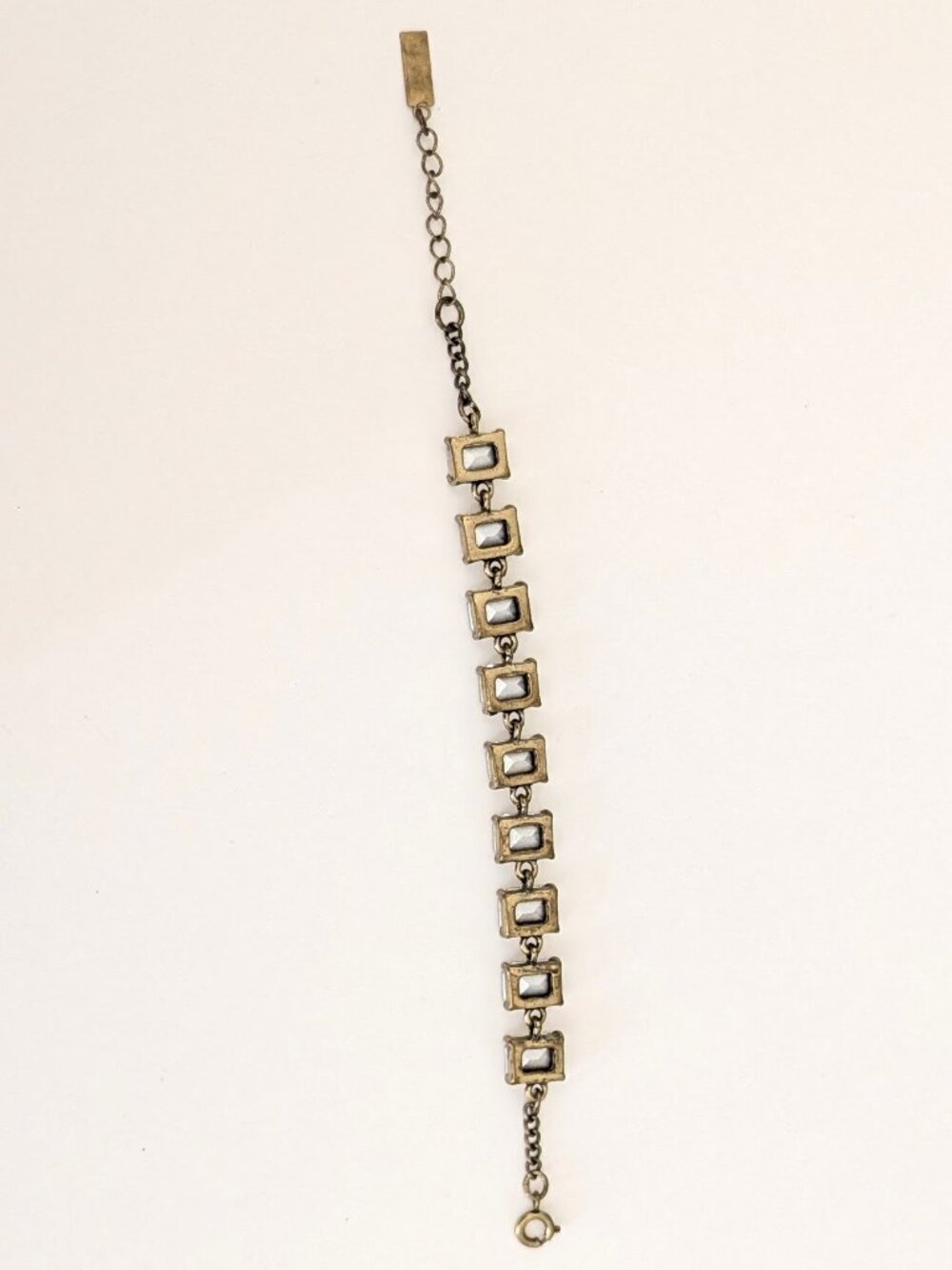 Rectangular glass beaded bracelet - Picture 8 of 8